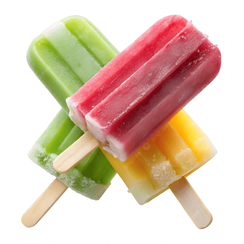 pngtree colorful popsicle ice cream treats isolated on black background png image 16221137
